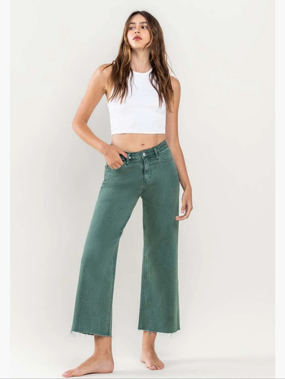 Vervet Brand Green Denim Jeans ! Boyfriend Jeans! Super Cute! Perfect For Spring